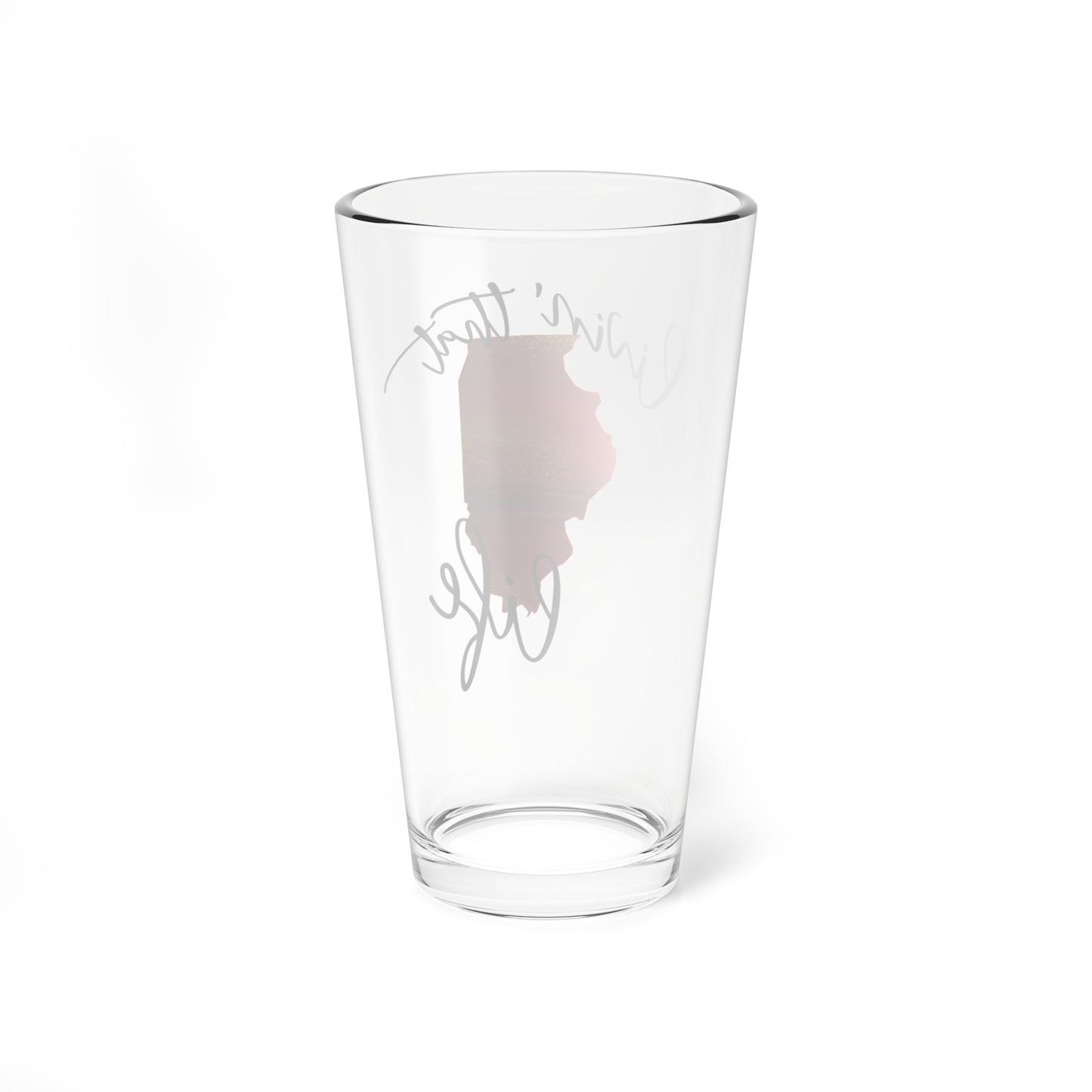 Livin' That Illinois Life 16oz Mixing Glass | Perfect for Cocktails & Celebrations