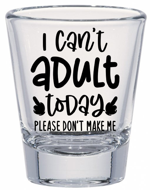 Adult 1.5 oz clear shot glass